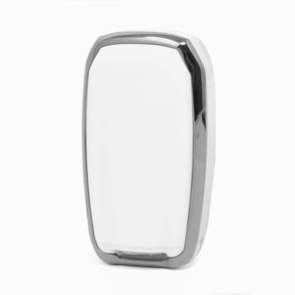 New-Aftermarket-Nano-High-Quality-Cover-For-Jeep-Remote-Key-5-Button-White-Color-Silver-Frame-Jeep-D11Y5---Emirates-Keys