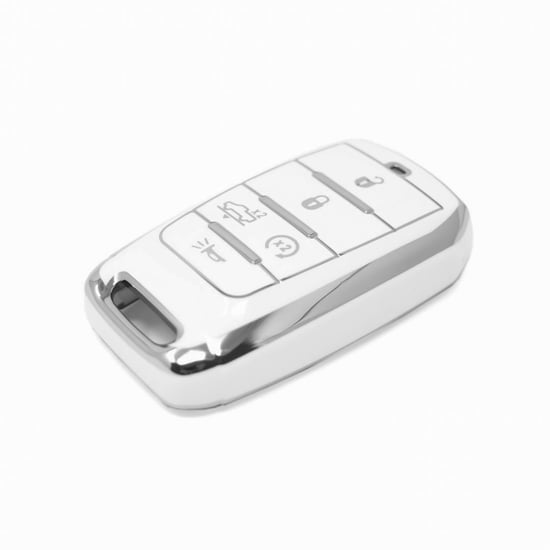 New-Aftermarket-Nano-High-Quality-Cover-For-Jeep-Remote-Key-5-Button-White-Color-Silver-Frame-Jeep-D11Y5---Emirates-Keys