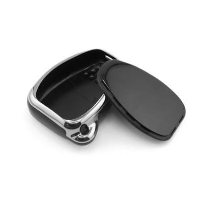 New-Aftermarket-Nano-High-Quality-Cover-For-Chrysler-Remote-Key-6-Button-Black-Color-Silver-Frame-CRSL-A11Y6---Emirates-Keys