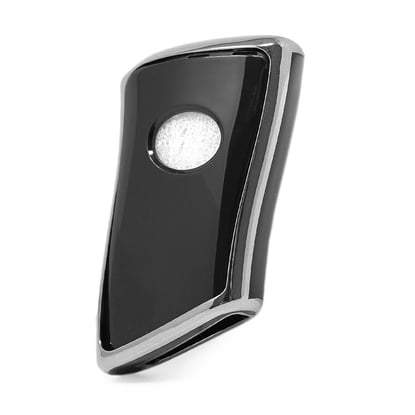 New-Aftermarket-Nano-High-Quality-Cover-For-Lexus-Remote-Key-4-Button-Black-Color-Silver-Frame-LXS-B11Y4---Emirates-Keys