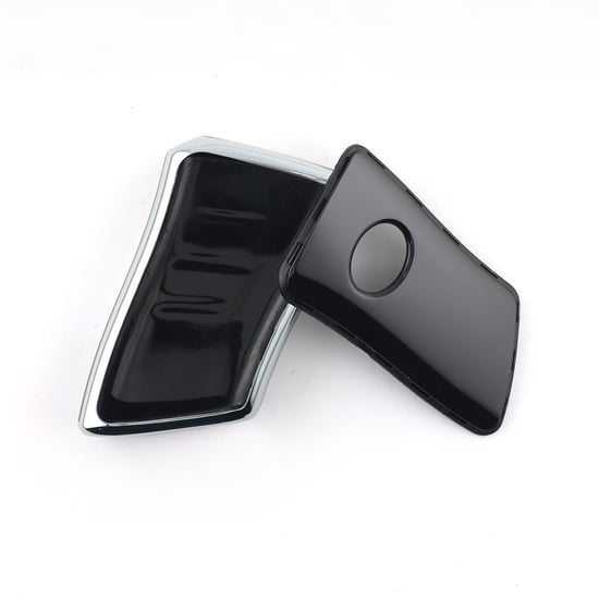 New-Aftermarket-Nano-High-Quality-Cover-For-Lexus-Remote-Key-4-Button-Black-Color-Silver-Frame-LXS-B11Y4---Emirates-Keys