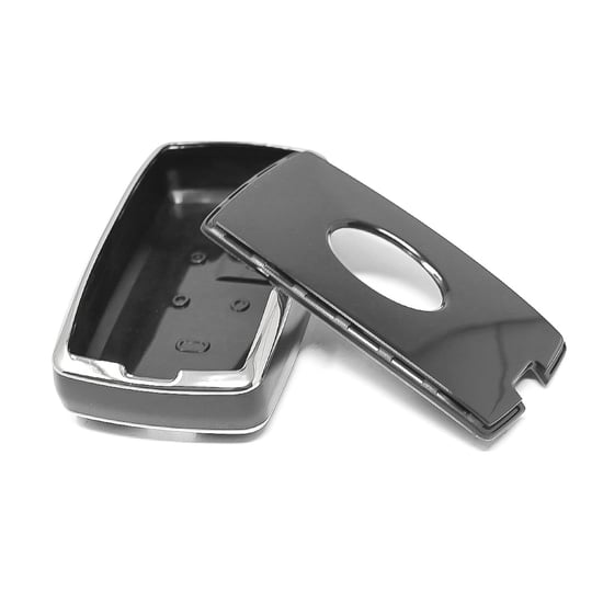 New-Aftermarket-Nano-High-Quality-Cover-For-Land-Rover-Remote-Key-5-Button-Black-Color-Silver-Frame-LR-B11Y---Emirates-Keys