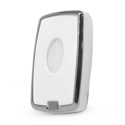 New-Aftermarket-Nano-High-Quality-Cover-For-Land-Rover-Remote-Key-5-Button-White-Color-Silver-Frame-LR-B11Y---Emirates-Keys
