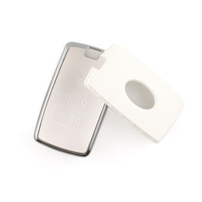 New-Aftermarket-Nano-High-Quality-Cover-For-Land-Rover-Remote-Key-5-Button-White-Color-Silver-Frame-LR-B11Y---Emirates-Keys