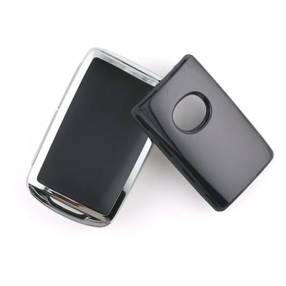 New-Aftermarket-Nano-High-Quality-Cover-For-Mazda-Remote-Key-3-Button-Black-Color-Silver-Frame-MZD-B11Y3---Emirates-Keys