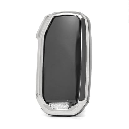 New-Aftermarket-Nano-High-Quality-Cover-For-KIA-Remote-Key-5-Button-Black-Color-Silver-Frame-KIA-C11Y5---Emirates-Keys
