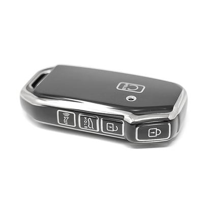 New-Aftermarket-Nano-High-Quality-Cover-For-KIA-Remote-Key-5-Button-Black-Color-Silver-Frame-KIA-C11Y5---Emirates-Keys