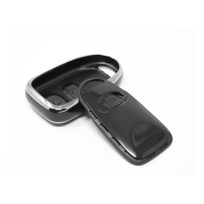 New-Aftermarket-Nano-High-Quality-Cover-For-KIA-Remote-Key-3-Button-Black-Color-Silver-Frame-KIA-P11Y3---Emirates-Keys