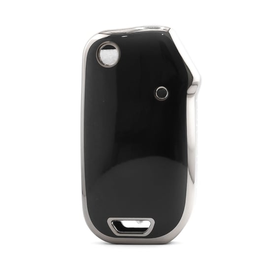 New-Aftermarket-Nano-High-Quality-Cover-For-KIA-Remote-Key-4-Button-Black-Color-Silver-Frame-KIA-T11Y4---Emirates-Keys