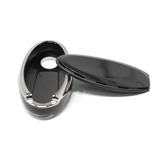 New-Aftermarket-Nano-High-Quality-Cover-For-Nissan-Remote-Key-3-Button-Black-Color-Silver-Frame-NS-A11Y3B---Emirates-Keys