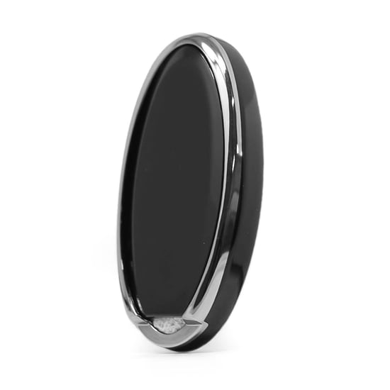 New-Aftermarket-Nano-High-Quality-Cover-For-Nissan-Remote-Key-2-Button-Black-Color-Silver-Frame-NS-A11Y3C---Emirates-Keys
