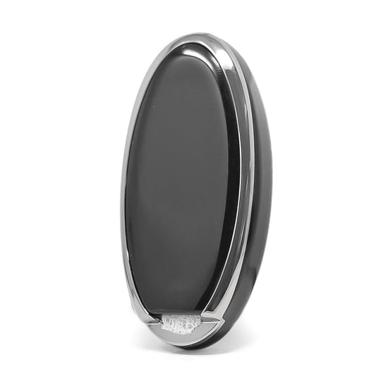 New-Aftermarket-Nano-High-Quality-Cover-For-Nissan-Remote-Key-4-Button-Black-Color-Silver-Frame-NS-A11Y4A---Emirates-Keys