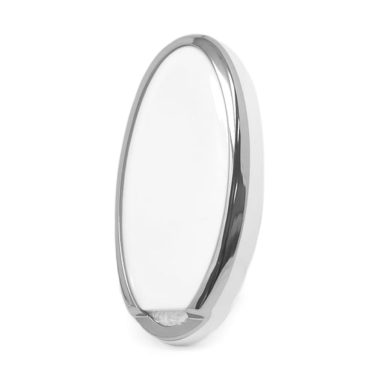 New-Aftermarket-Nano-High-Quality-Cover-For-Nissan-Remote-Key-4-Button-White-Color-Silver-Frame-NS-A11Y4A---Emirates-Keys