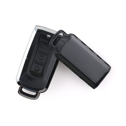 New-Aftermarket-Nano-High-Quality-Cover-For-Mitsubishi-Remote-Key-3-Button-Black-Color-Silver-Frame-MSB-A11Y---Emirates-Keys