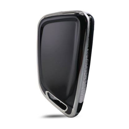 New-Aftermarket-Nano-High-Quality-Cover-For-Xhorse-Remote-Key-3-Button-Black-Color-Silver-Frame-XH-A11Y---Emirates-Keys