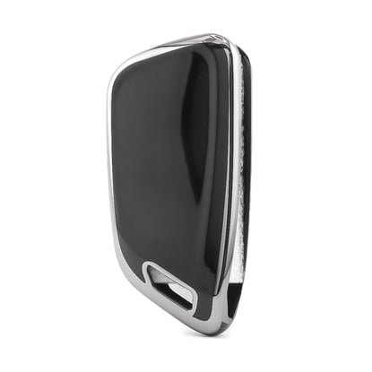 New-Aftermarket-Nano-High-Quality-Cover-For-Xhorse-Remote-Key-3-Button-Black-Color-Silver-Frame-XH-B11Y---Emirates-Keys