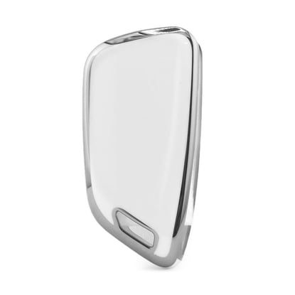 New-Aftermarket-Nano-High-Quality-Cover-For-Xhorse-Remote-Key-3-Button-White-Color-Silver-Frame-XH-B11Y---Emirates-Keys