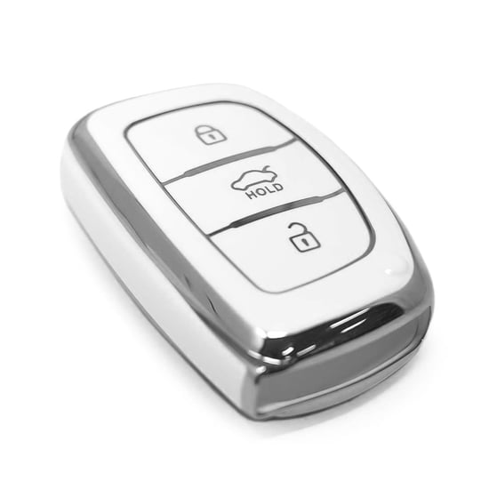 New-Aftermarket-Nano-High-Quality-Cover-For-Hyundai-Remote-Key-3-Button-White-Color-Silver-Frame-HY-A11Y3B---Emirates-Keys