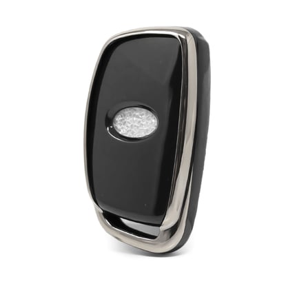 New-Aftermarket-Nano-High-Quality-Cover-For-Hyundai-Remote-Key-4-Button-Black-Color-Silver-Frame-HY-A11Y4A---Emirates-Keys