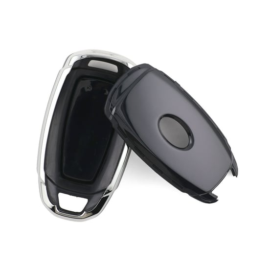 New-Aftermarket-Nano-High-Quality-Cover-For-Hyundai-Remote-Key-4-Button-Black-Color-Silver-Frame-HY-D11Y4B---Emirates-Keys