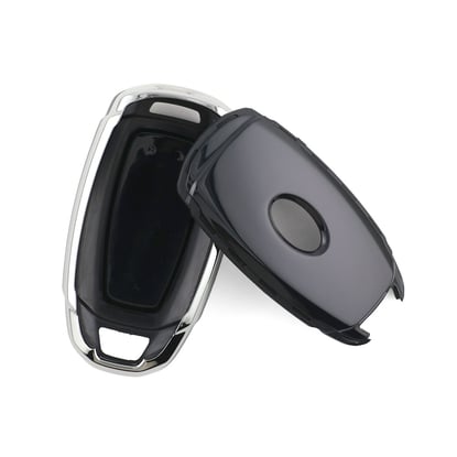 New-Aftermarket-Nano-High-Quality-Cover-For-Hyundai-Remote-Key-5-Button-Black-Color-Silver-Frame-HY-D11Y5---Emirates-Keys