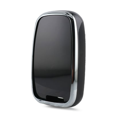 New-Aftermarket-Nano-High-Quality-Cover-For-Hyundai-Remote-Key-4-Button-Black-Color-Silver-Frame-HY-G11Y4---Emirates-Keys