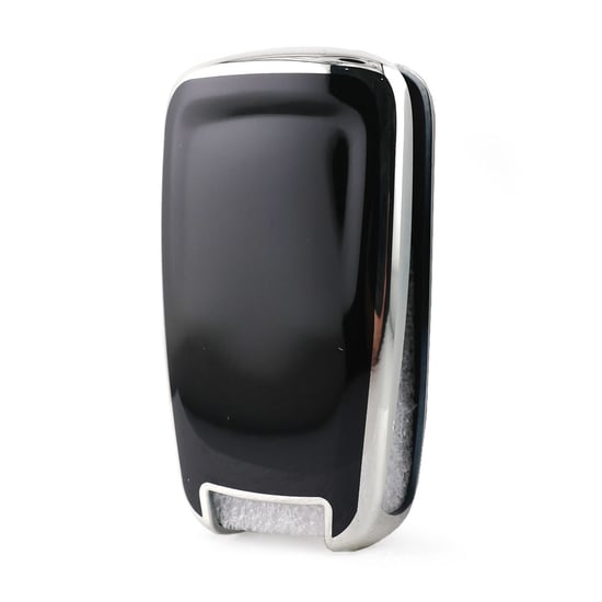 New-Aftermarket-Nano-High-Quality-Cover-For-Chevrolet-Remote-Key-3-Button-Black-Color-Silver-Frame-CRL-A11Y3---Emirates-Keys