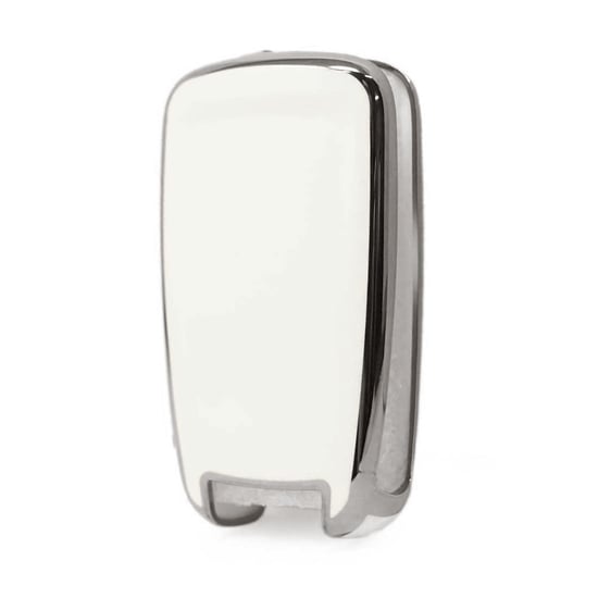 New-Aftermarket-Nano-High-Quality-Cover-For-Chevrolet-Remote-Key-5-Button-White-Color-Silver-Frame-CRL-A11Y5---Emirates-Keys