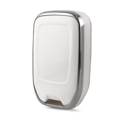 New-Aftermarket-Nano-High-Quality-Cover-For-GMC-Remote-Key-5-Button-White-Color-Silver-Frame-GMC-A11Y5A---Emirates-Keys