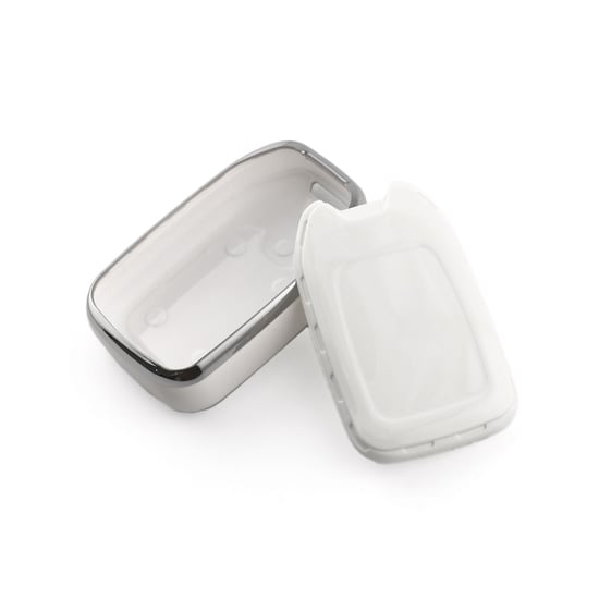 New-Aftermarket-Nano-High-Quality-Cover-For-GMC-Remote-Key-5-Button-White-Color-Silver-Frame-GMC-A11Y5A---Emirates-Keys