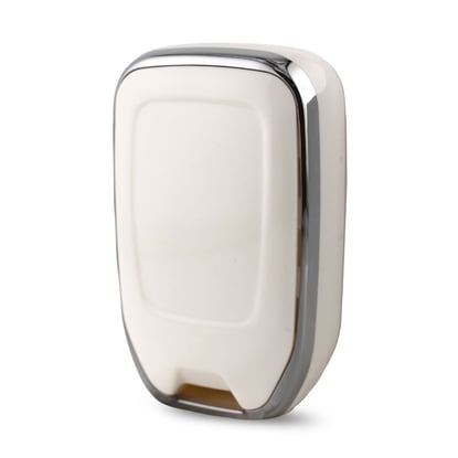 New-Aftermarket-Nano-High-Quality-Cover-For-GMC-Remote-Key-5-Button-White-Color-Silver-Frame-GMC-A11Y5B---Emirates-Keys
