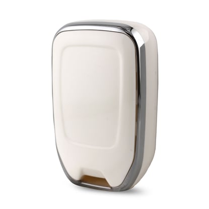 New-Aftermarket-Nano-High-Quality-Cover-For-GMC-Remote-Key-6-Button-White-Color-Silver-Frame-GMC-A11Y6---Emirates-Keys