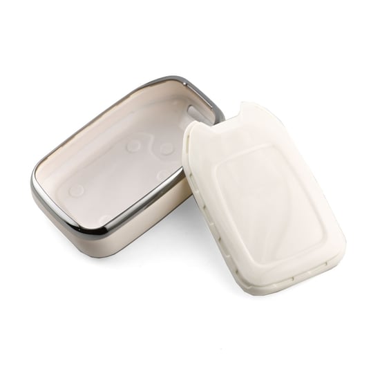 New-Aftermarket-Nano-High-Quality-Cover-For-GMC-Remote-Key-6-Button-White-Color-Silver-Frame-GMC-A11Y6---Emirates-Keys