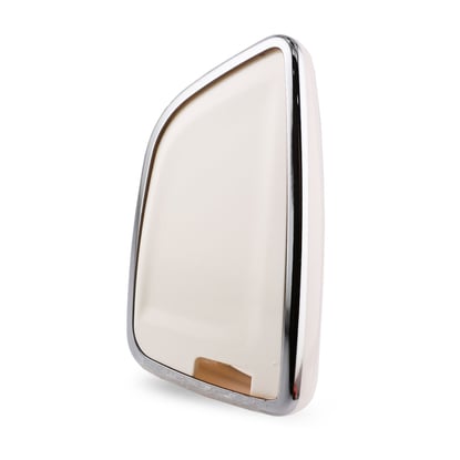 New-Aftermarket-Nano-High-Quality-Cover-For-BMW-Remote-Key-4-Button-White-Color-Silver-Frame-BMW-B11Y4---Emirates-Keys
