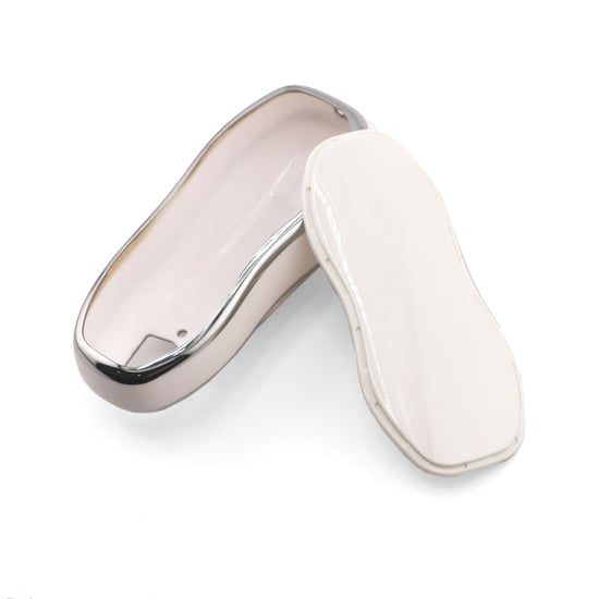 New-Aftermarket-Nano-High-Quality-Cover-For-Porsche-Remote-Key-3-Button-White-Color-Silver-Frame-PSC-A11Y----Emirates-Keys