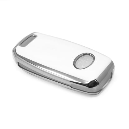 New-Aftermarket-Nano-High-Quality-Cover-For-KIA-Remote-Key-4-Button-White-Color-Silver-Frame-KIA-B11Y4---Emirates-Keys
