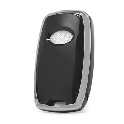 New-Aftermarket-Nano-High-Quality-Cover-For-KIA-Remote-Key-3-Button-Black-Color-Silver-Frame-KIA-A11Y3---Emirates-Keys