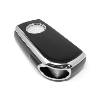 New-Aftermarket-Nano-High-Quality-Cover-For-Toyota-Remote-Key-4-Button-Black-Color-Silver-Frame-TYT-C11Y4---Emirates-Keys