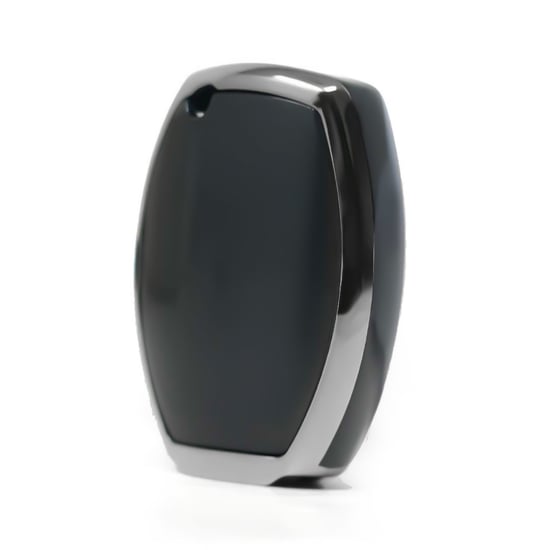 New-Aftermarket-Nano-High-Quality-Cover-For-Mercedes-Remote-Key-3-Button-Black-Color-Silver-Frame-Benz-A11Y3---Emirates-Keys