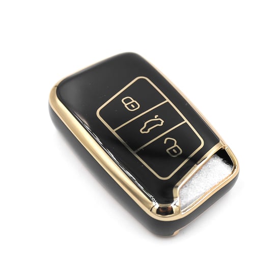 New-Aftermarket-Nano-High-Quality-Cover-For-Volkswagen-VW-Touran-Remote-Key-3-Buttons-Black-Color---Emirates-Keys