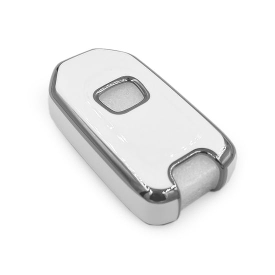 New-Aftermarket-Nano-High-Quality-Cover-For-Honda-Remote-Key-3-Button-White-Color-Silver-Frame-HD-B11Y3---Emirates-Keys