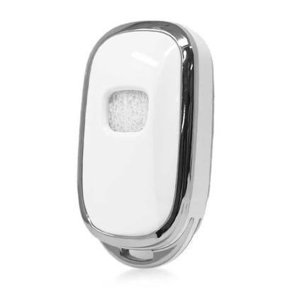 New-Aftermarket-Nano-High-Quality-Cover-For-Honda-Remote-Key-3-Button-White-Color-Silver-Frame-HD-G11Y3A---Emirates-Keys
