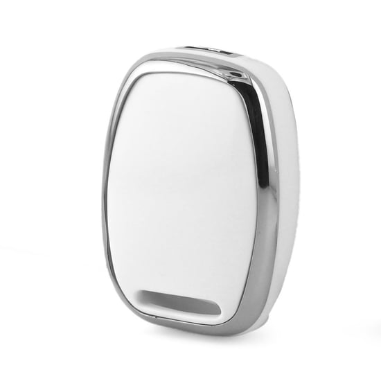 New-Aftermarket-Nano-High-Quality-Cover-For-Honda-Remote-Key-3-Button-White-Color-Silver-Frame-HD-J11Y3A---Emirates-Keys