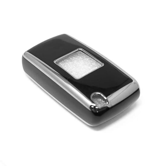 New-Aftermarket-Nano-High-Quality-Cover-For-Peugeot-Remote-Key-2-Button-Black-Color-Silver-Frame-PG-D11Y2---Emirates-Keys