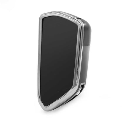 New-Aftermarket-Nano-High-Quality-Cover-For-Volkswagen-Remote-Key-3-Button-Black-Color-Silver-Frame-VW-G11Y---Emirates-Keys
