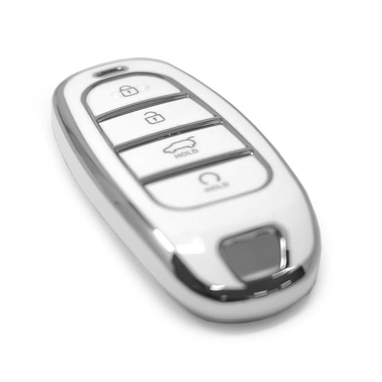 New-Aftermarket-Nano-High-Quality-Cover-For-Hyundai-Remote-Key-4-Button-White-Color-Silver-Frame-HY-H11Y4B---Emirates-Keys