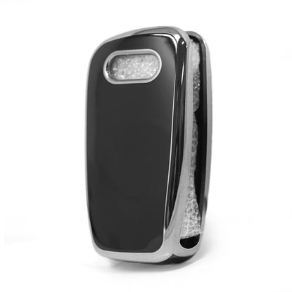 New-Aftermarket-Nano-High-Quality-Cover-For-Audi-Remote-Key-3-Button-Black-Color-Silver-Frame-Audi-C11Y---Emirates-Keys