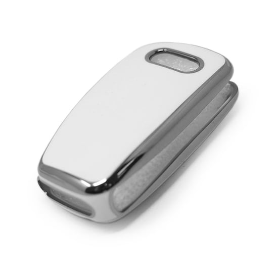 New-Aftermarket-Nano-High-Quality-Cover-For-Audi-Remote-Key-3-Button-White-Color-Silver-Frame-Audi-C11Y---Emirates-Keys