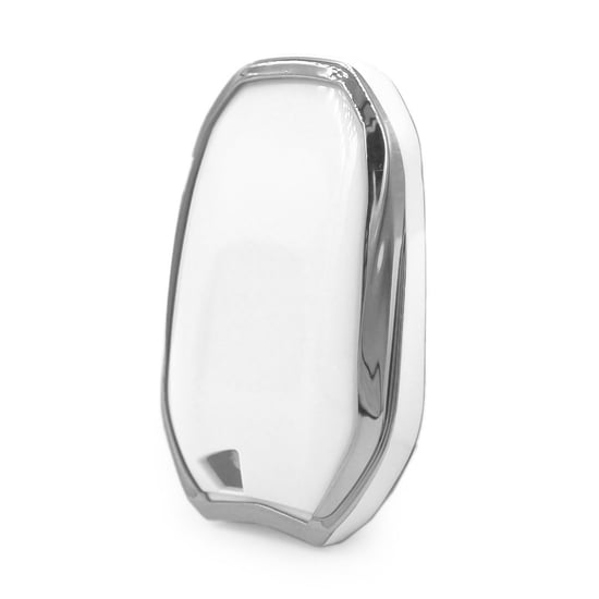 New-Aftermarket-Nano-High-Quality-Cover-For-Peugeot-Remote-Key-3-Button-White-Color-Silver-Frame-PG-A11Y---Emirates-Keys