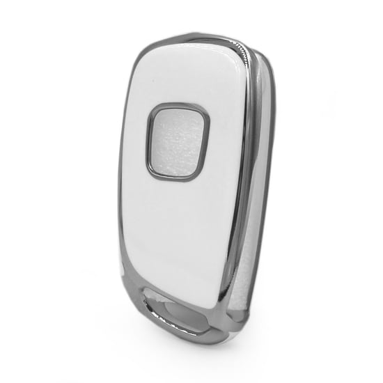 New-Aftermarket-Nano-High-Quality-Cover-For-Peugeot-Remote-Key-3-Button-White-Color-Silver-Frame-PG-B11Y---Emirates-Keys